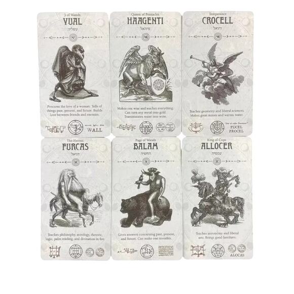 Occult Tarot by Travis McHenry. Full 78 Card Mini Deck - Picture 3 of 3